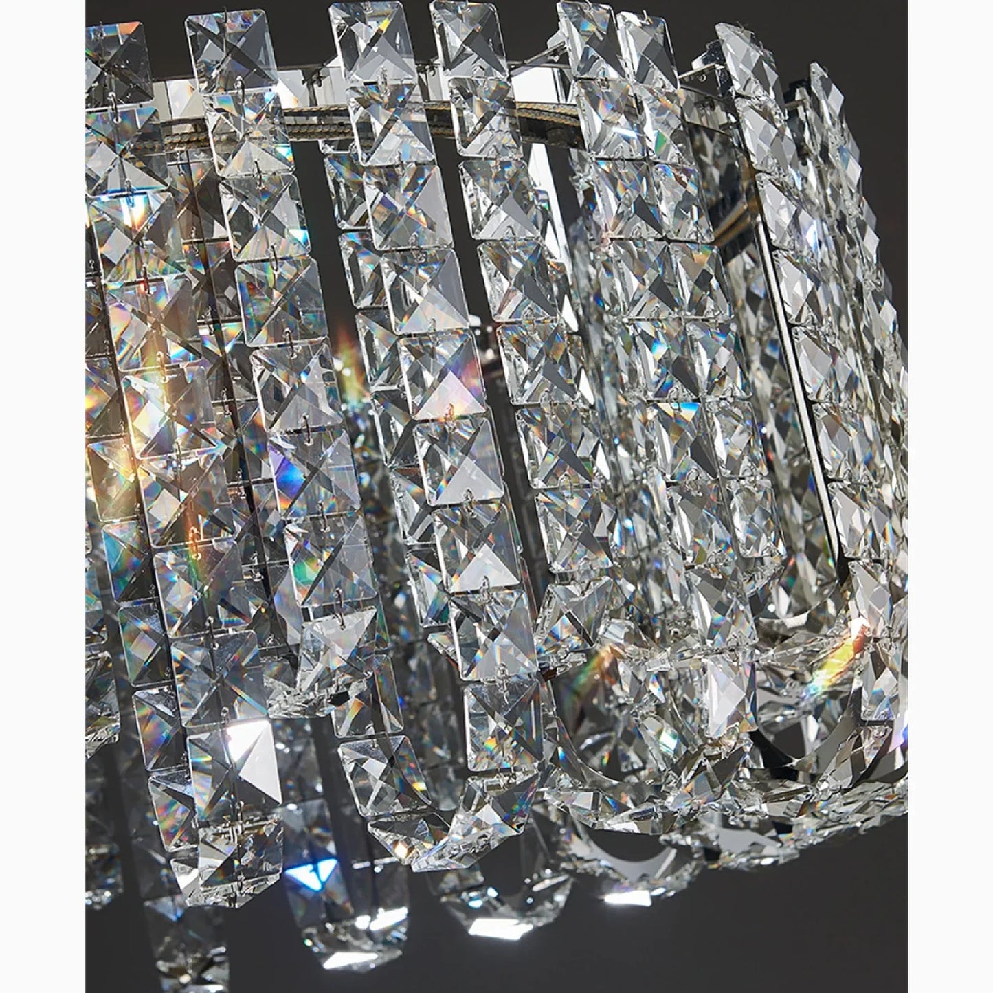 GlitterGlow - Luksuriøs krystall LED-lysekrone