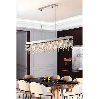 ShineLuxe - Modern Crystal Chandelier with LED Lighting