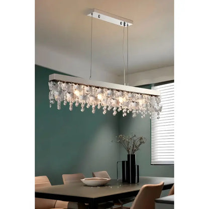 ShineLuxe - Modern Crystal Chandelier with LED Lighting