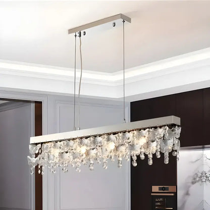 ShineLuxe - Modern Crystal Chandelier with LED Lighting