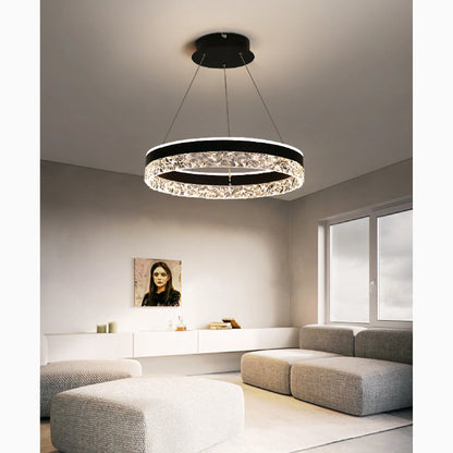 LumiRing - Crystal Ring-Shaped Chandelier