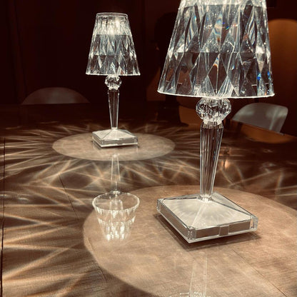 SparkLicht - Lampe de table moderne avec LED et effet glamour