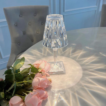 SparkLicht - Lampe de table moderne avec LED et effet glamour