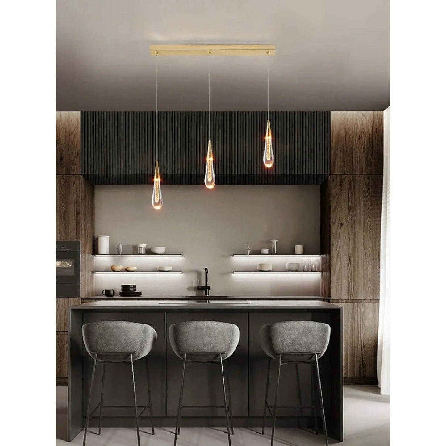 CrystalLuxe - Pendelleuchte mit Kristallen für das Wohnzimmer