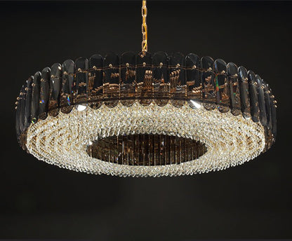 LumiGold - Round Luxury Crystal LED Chandelier