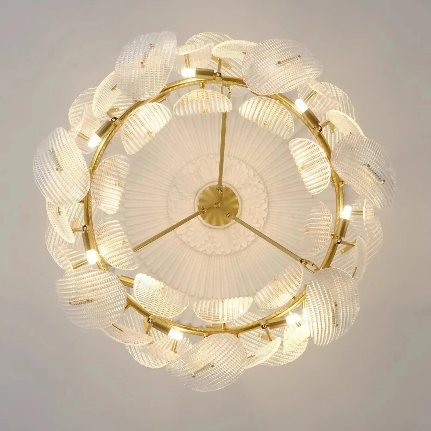BloomAura - Elegant Large Flower Chandelier