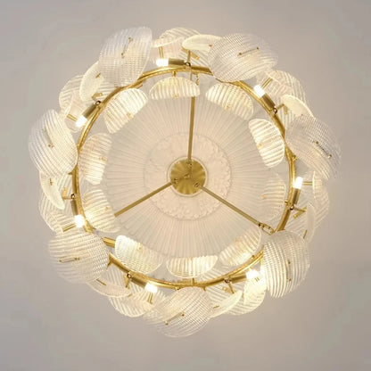 BloomAura - Elegant Large Flower Chandelier