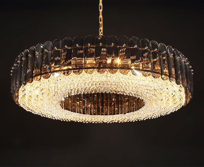 LumiGold - Round Luxury Crystal LED Chandelier