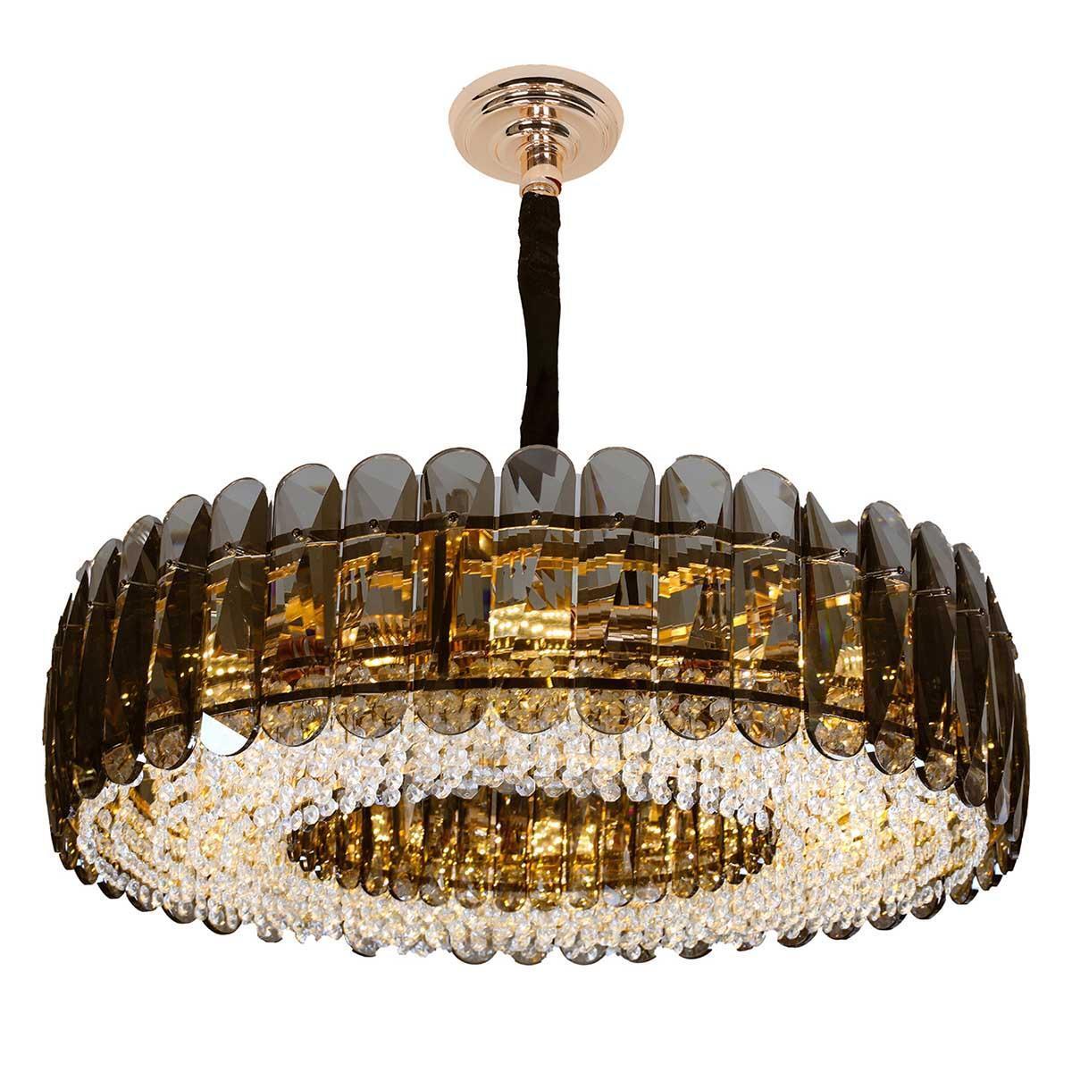 LumiGold - Round Luxury Crystal LED Chandelier