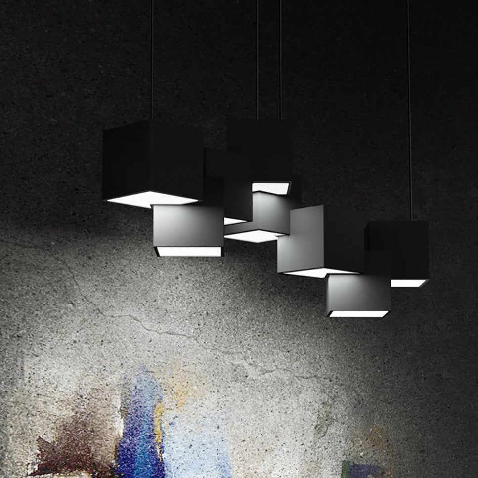CubeLuxe - Modern LED Chandelier with Sleek Design