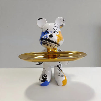 ArtBear - Bear Sculpture with Tray