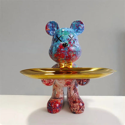 ArtBear - Bear Sculpture with Tray