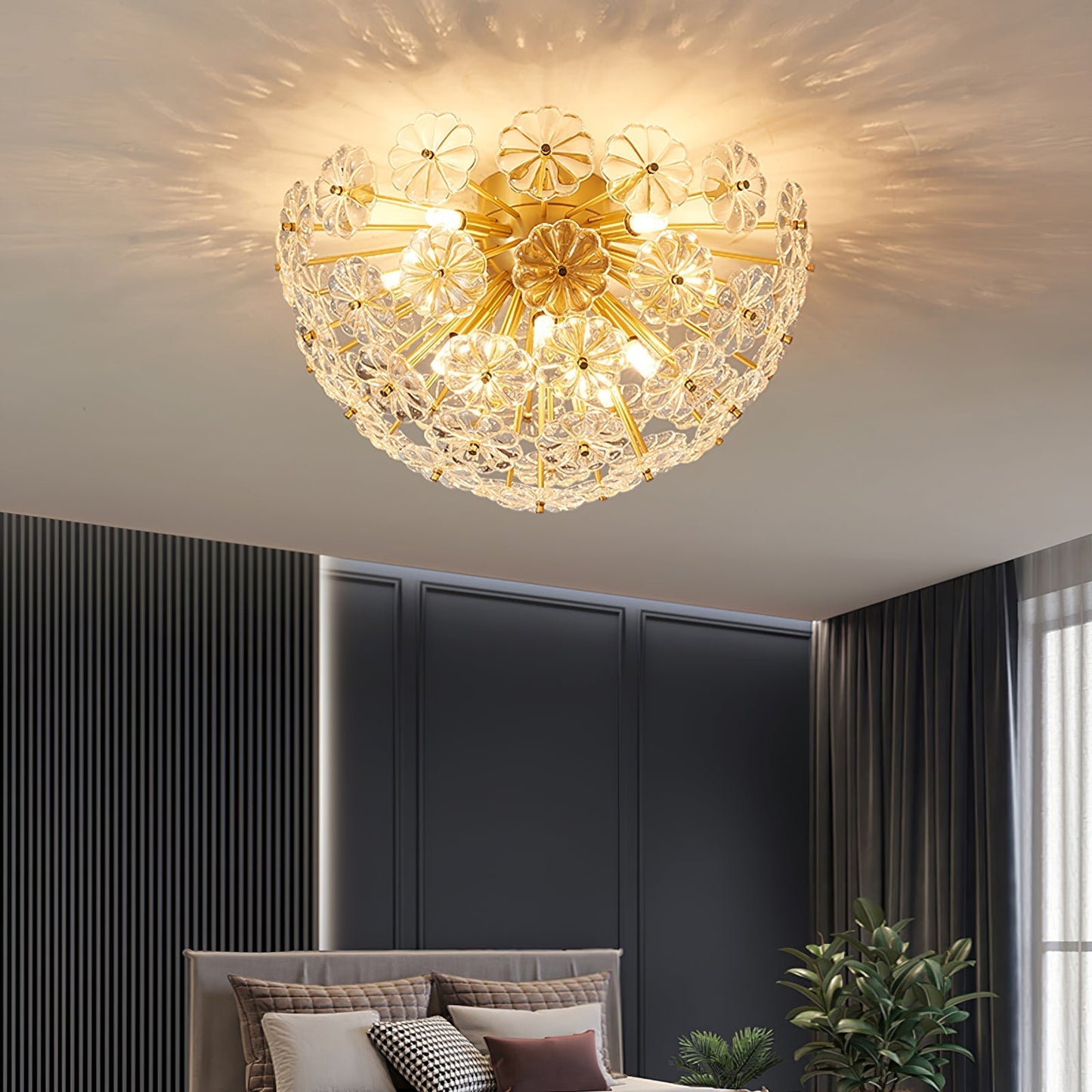 KristalLamina - Plafondlamp met verfijnd ontwerp en prachtige glans