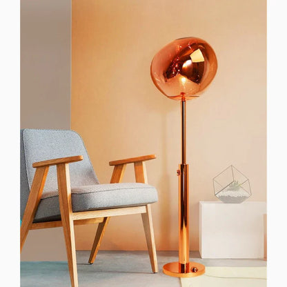 VertoGlow - Lampe sur pied en pierre de lave dimmable