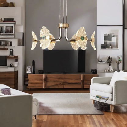 ShineLeaf - Lotus-Shaped Chandelier