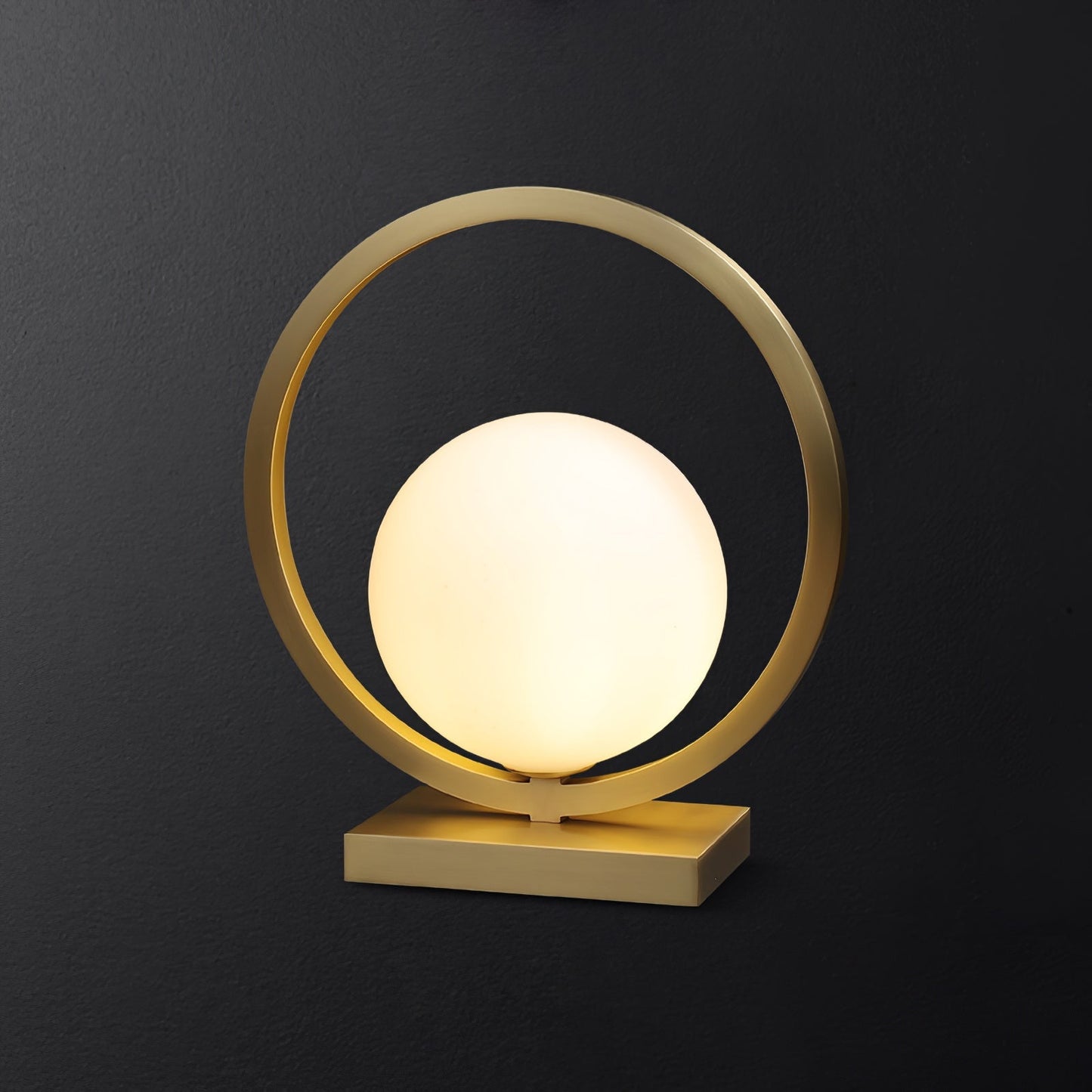 BrassGlow - Table Lamp with Brass Finish and Ambient Light