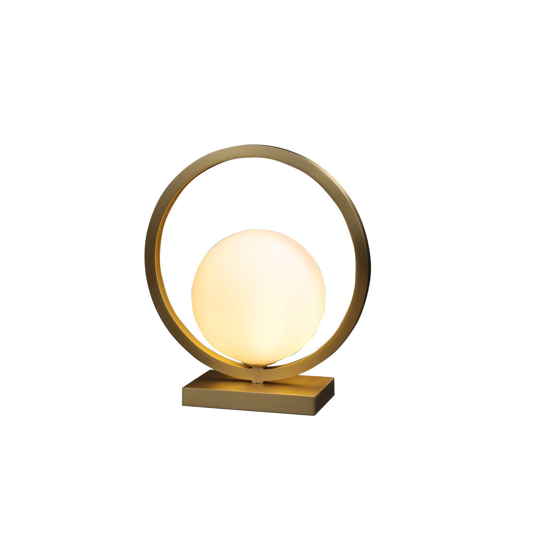 BrassGlow - Table Lamp with Brass Finish and Ambient Light