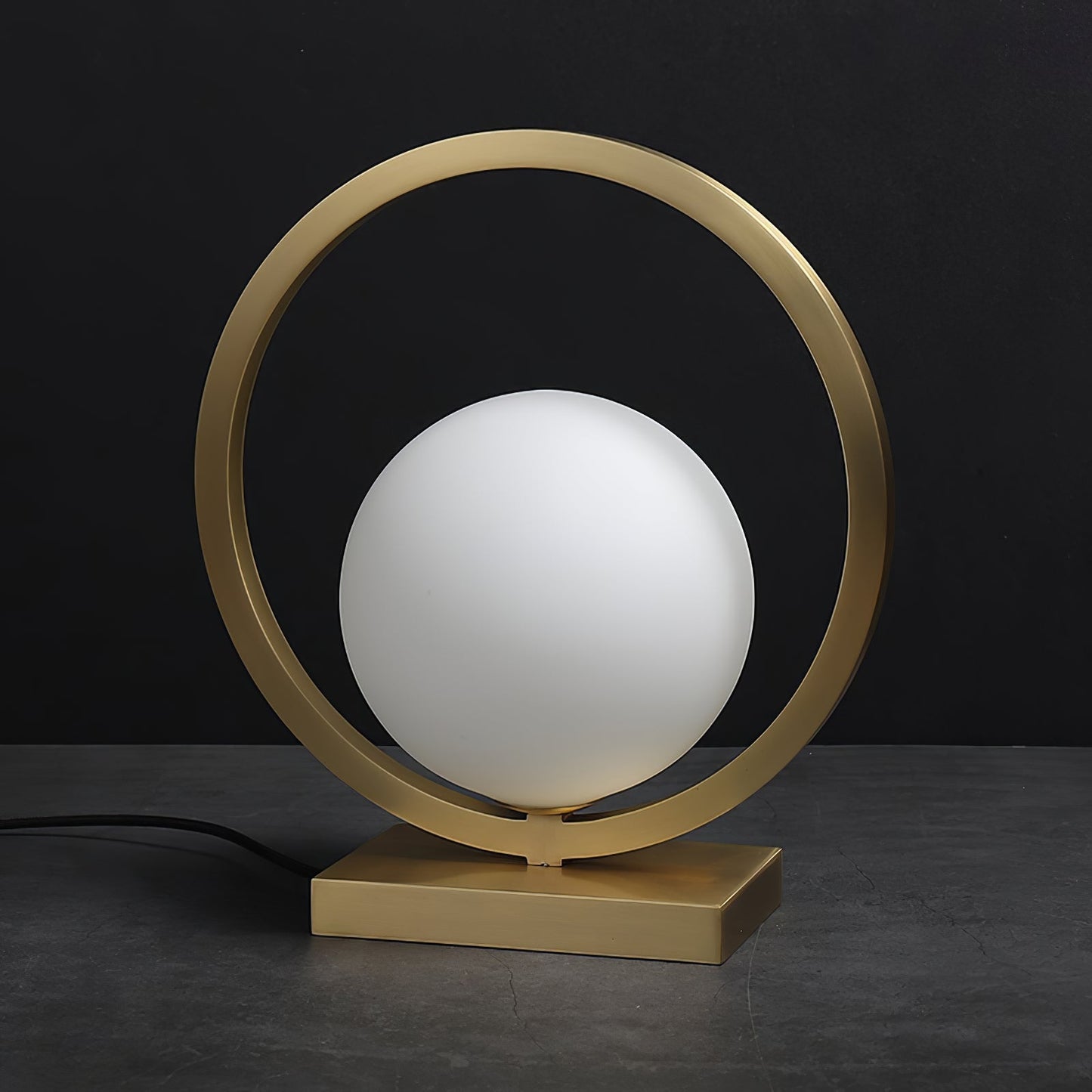 BrassGlow - Table Lamp with Brass Finish and Ambient Light