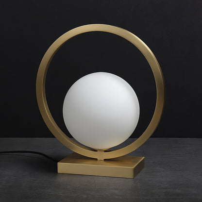 BrassGlow - Table Lamp with Brass Finish and Ambient Light