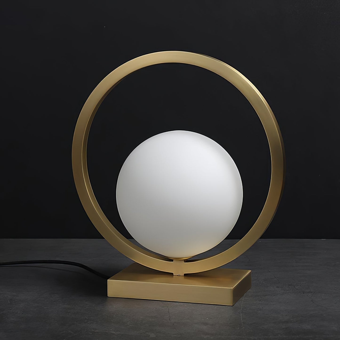 BrassGlow - Table Lamp with Brass Finish and Ambient Light