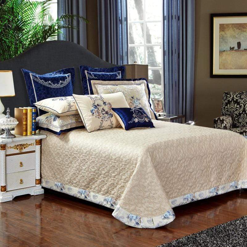 Jacquard Elegance - Orientalisk Bomuld-Silke Sengetøj