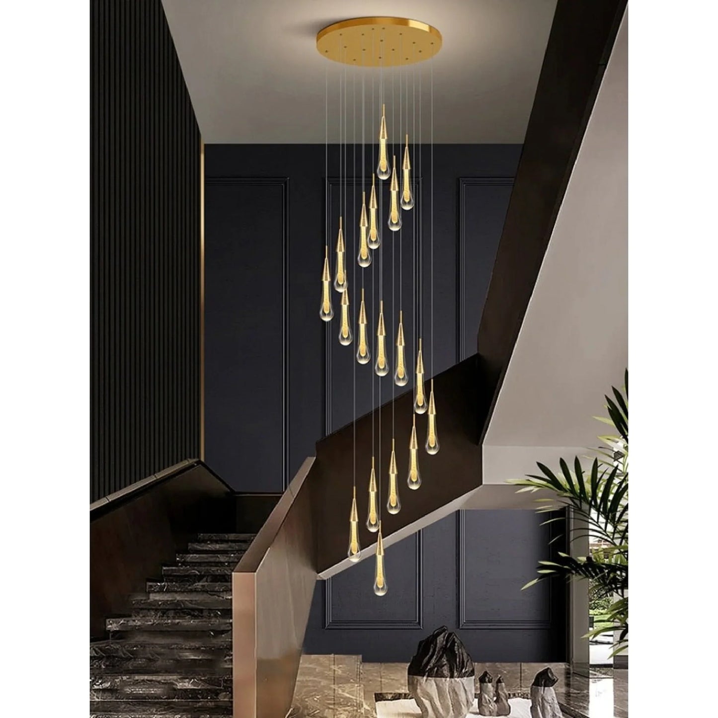 CrystalLuxe - Pendelleuchte mit Kristallen für das Wohnzimmer
