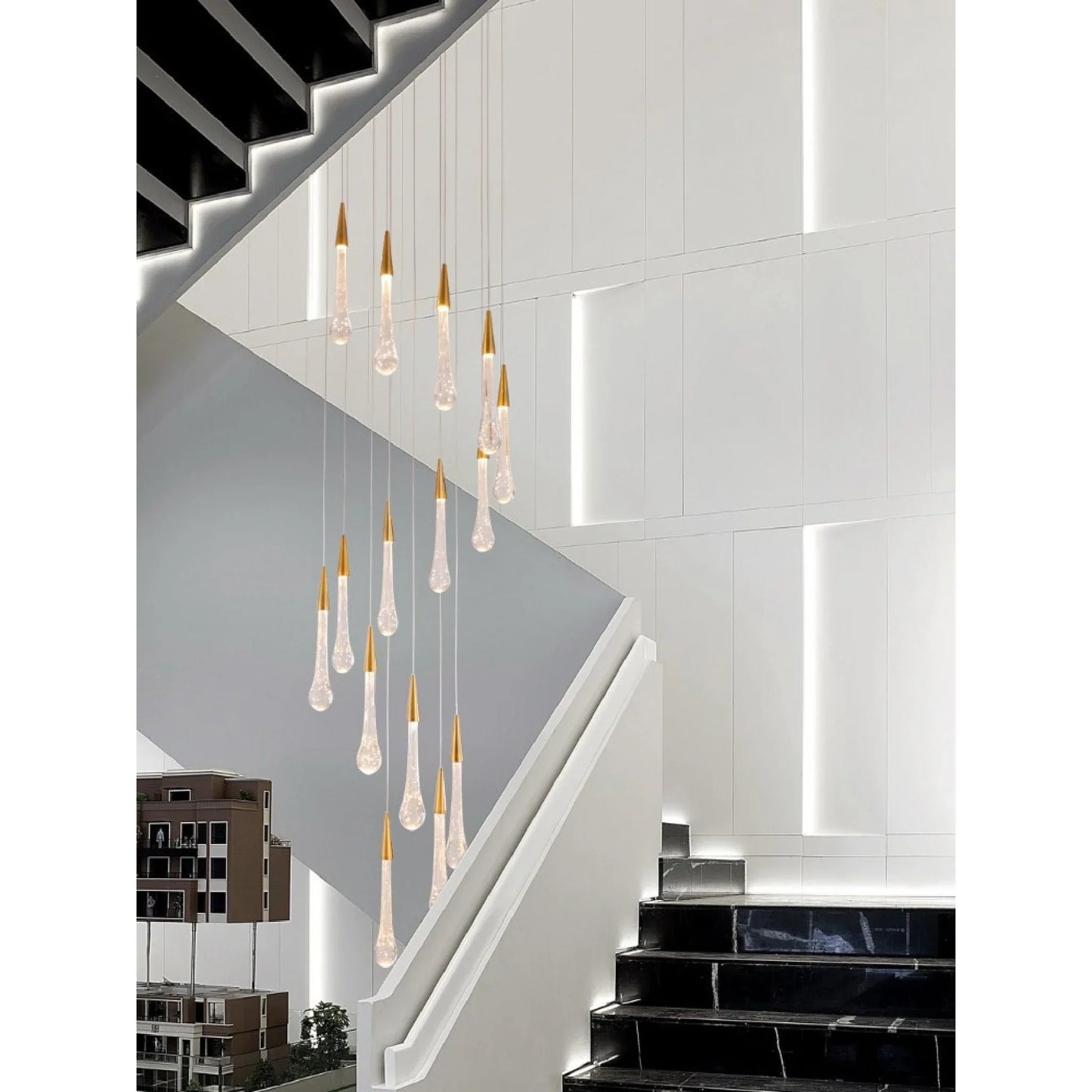 CrystalLuxe - Pendelleuchte mit Kristallen für das Wohnzimmer