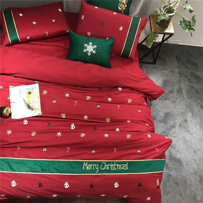 WinterMagic - Parure de housse de couette en coton égyptien
