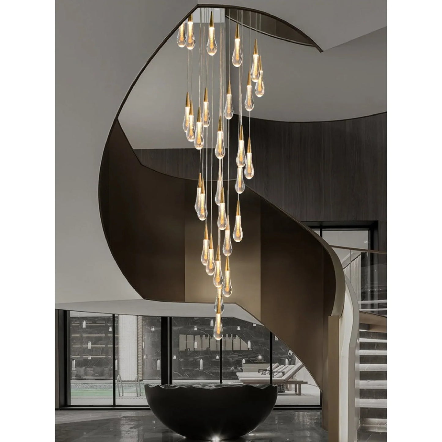 CrystalLuxe - Pendelleuchte mit Kristallen für das Wohnzimmer