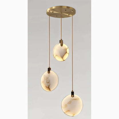 MarbleGlow - Ring Chandelier