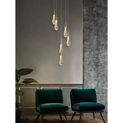 CrystalLuxe - Pendelleuchte mit Kristallen für das Wohnzimmer