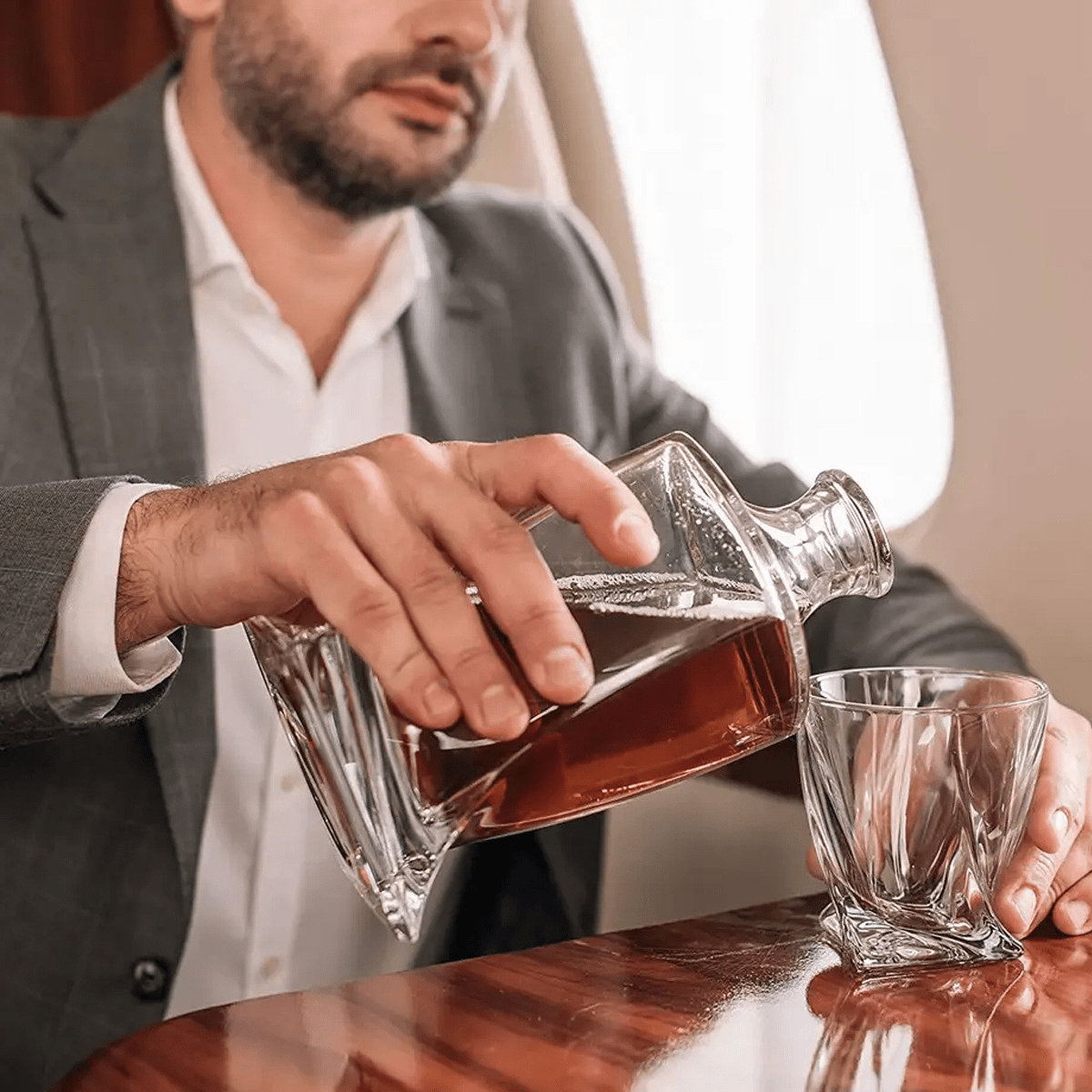BarMaster - Carafe à whisky en cristal et accessoires