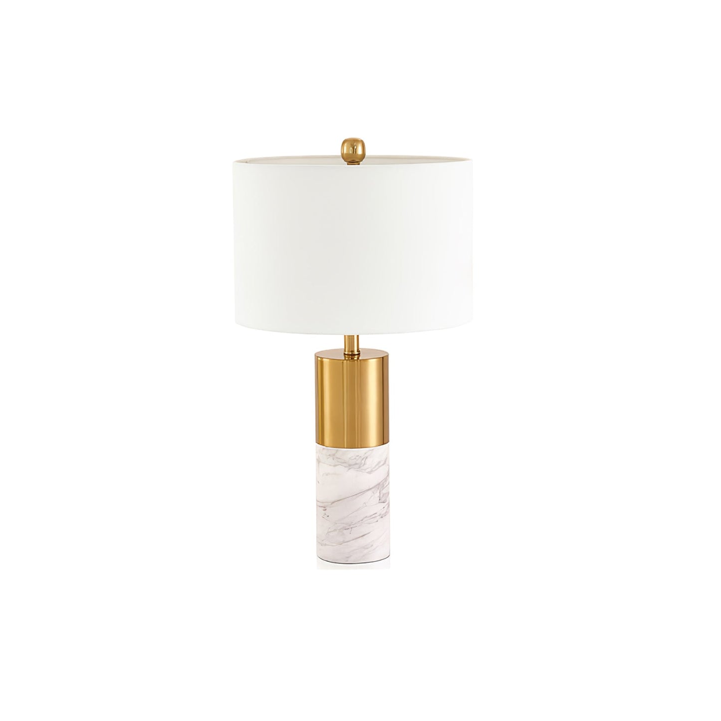 MarbleGlow - Bordlampe med stilfuld marmorfod og slankt design