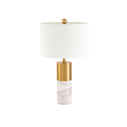 MarbleGlow - Bordlampe med stilfuld marmorfod og slankt design