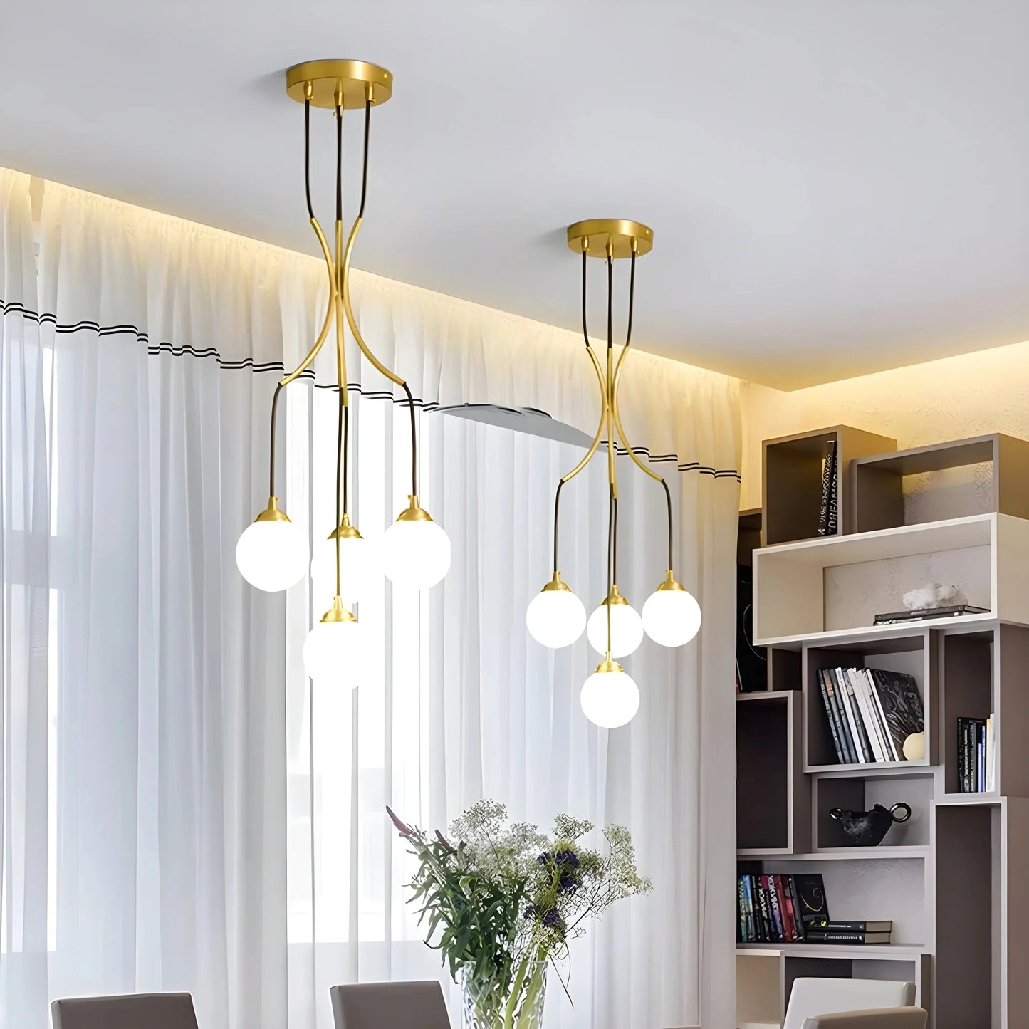 GlasOrbis - Modern Ball Chandelier