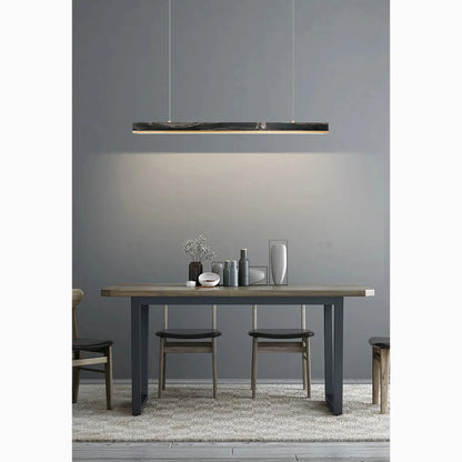 LumiStone - Sleek Modern Pendant Light with Marble Accents