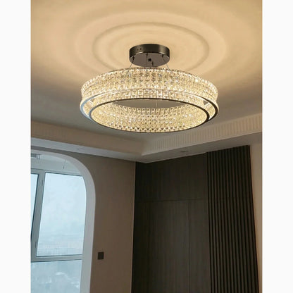 GlanzAura - Elegante Pendelleuchte mit funkelnden Kristallen