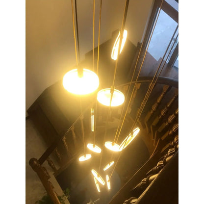 MarbleGlow - Ring Chandelier