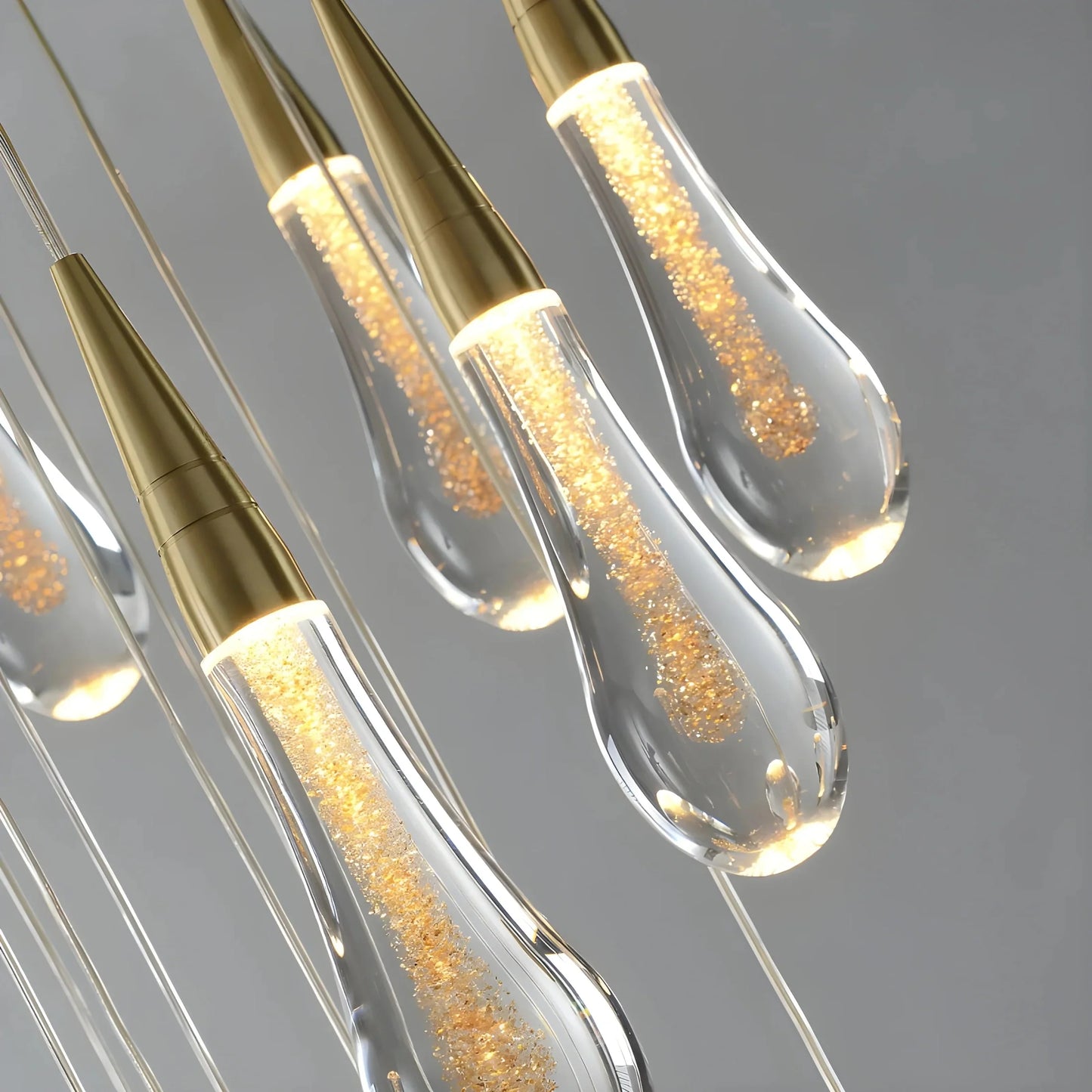 CrystalRain - Water Droplet Chandelier in Crystal