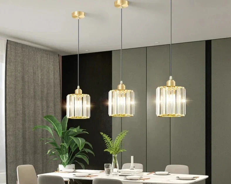 DazzleBeam - Crystal Pendant Light with K9 Crystal