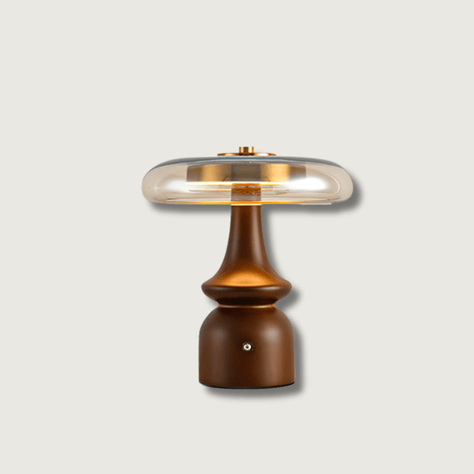 LumaNova - Moderne accentlampe med rav- og røgfinish