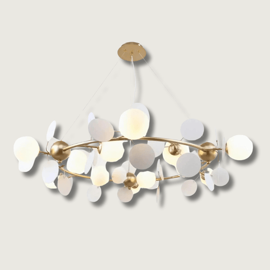 GoldenLume - Glass Ceiling Light with Luxurious Glow