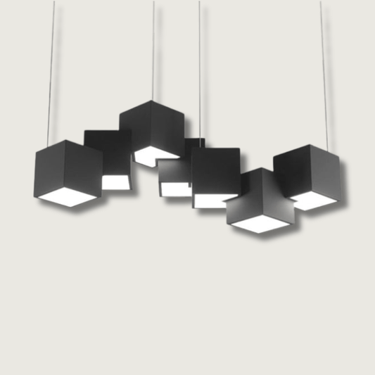 CubeLuxe - Moderner LED-Kronleuchter mit schlankem Design