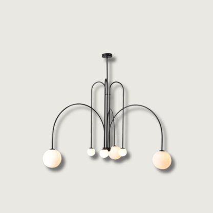 BoogLicht - Modern Pendant Chandelier with Stylish Curves