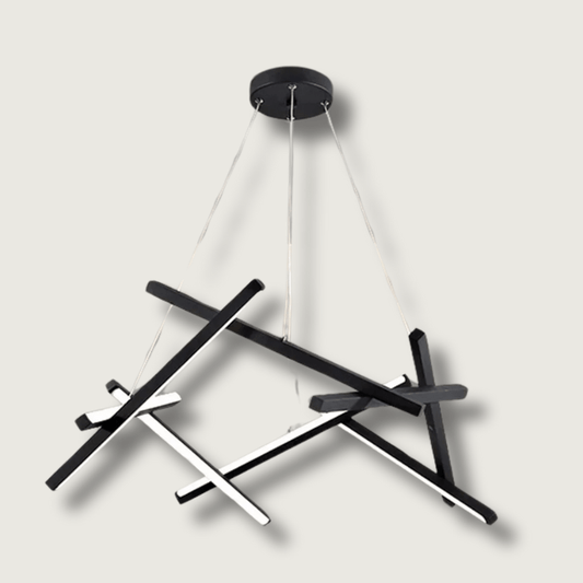 LumoFlow - LED Pendant Light with Abstract Lines
