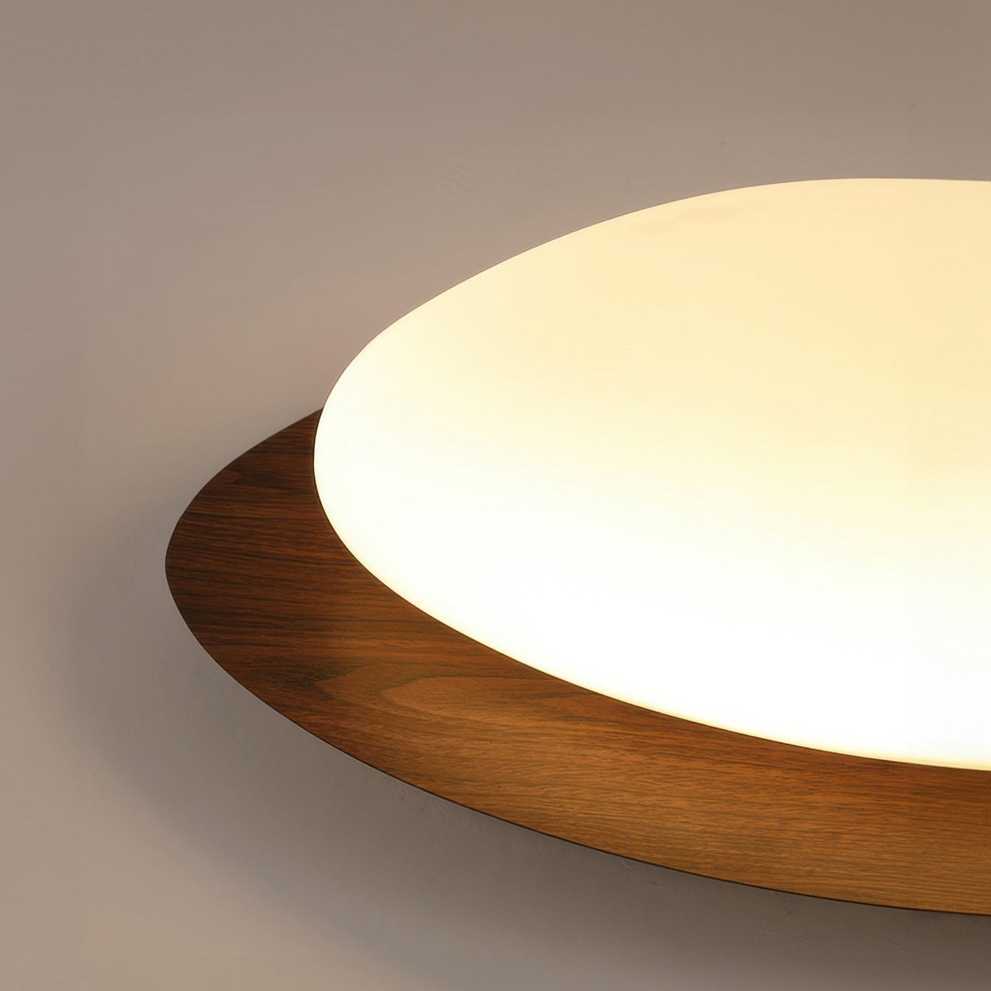 PebbleGlow | Scandinavian Wooden Ceiling Light