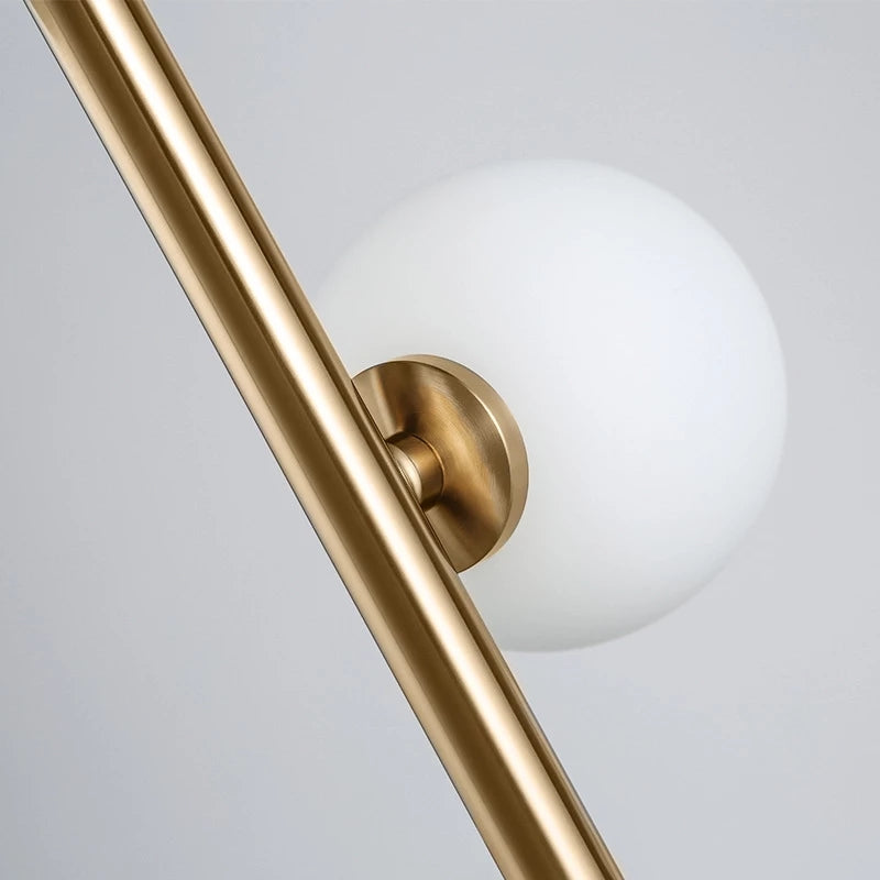 MinimalGold - Lampe sur pied en or scandinave
