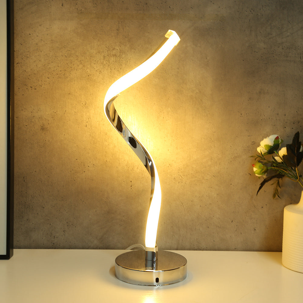 SpiralBeam - LED-Schreibtischlampe mit Spiraldesign für das Schlafzimmer