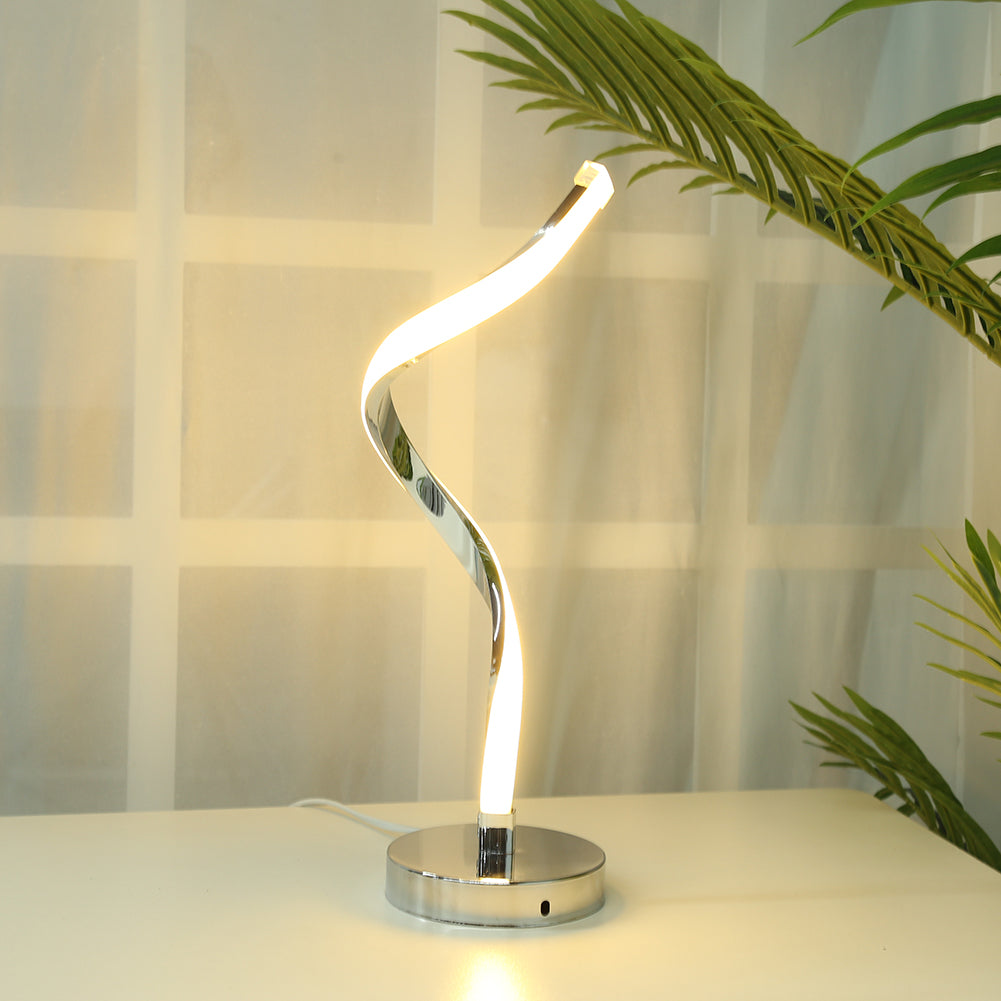 SpiralBeam - LED-Schreibtischlampe mit Spiraldesign für das Schlafzimmer