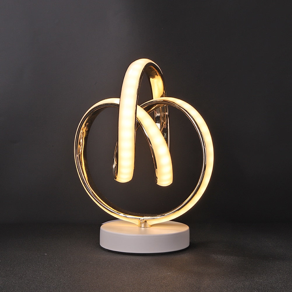 SpiralLume - LED-Tischlampe in Spiralform mit warmem Licht